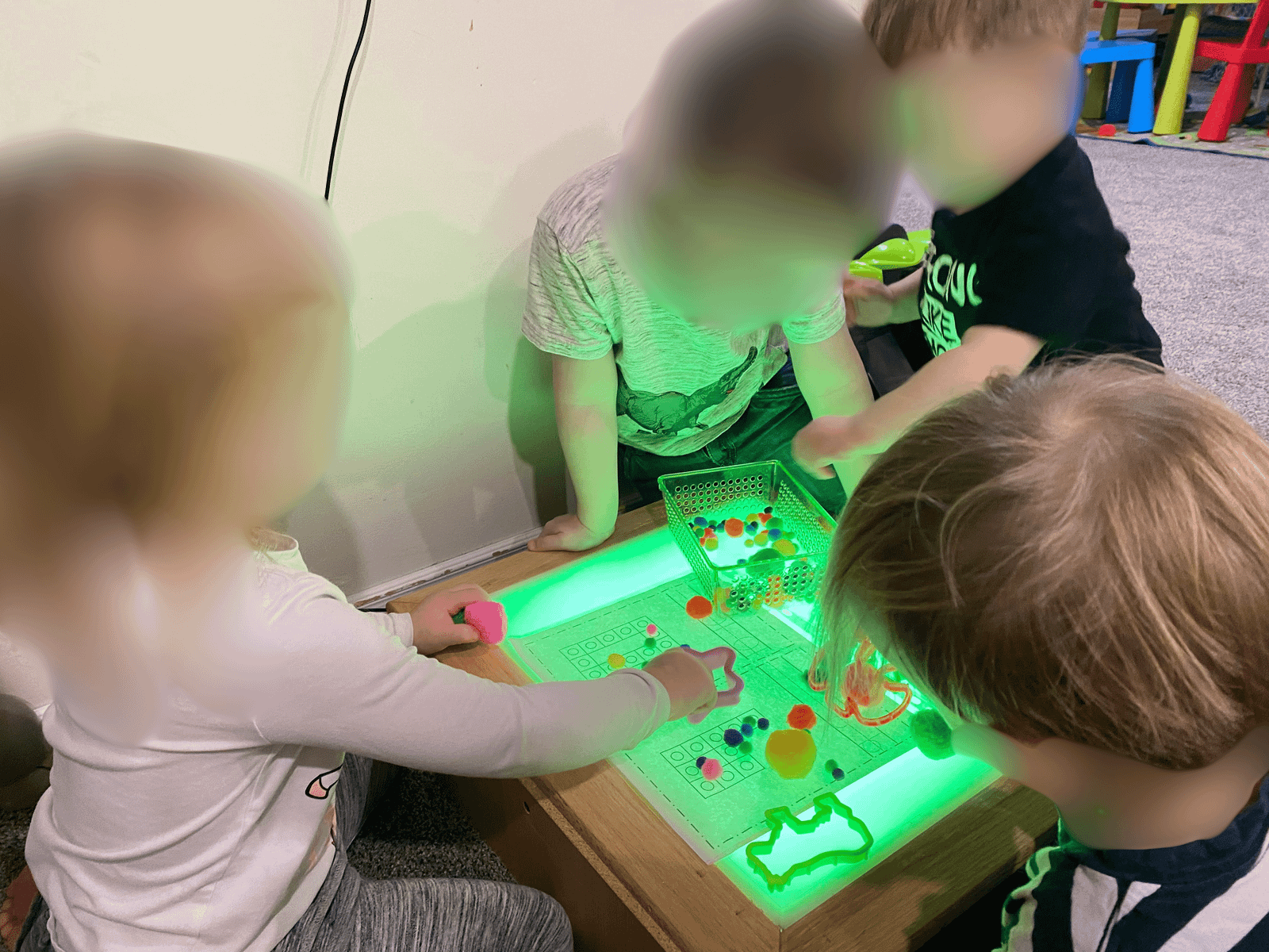 Glow-up sensory play